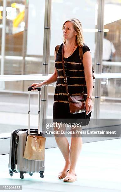 Elsa Pataky's mother-in-law Leonie Hemsworth is seen on July 7, 2015 in Madrid, Spain.