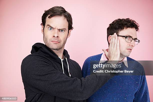 Actor Bill Hader and director Craig Johnson are photographed for Entertainment Weekly Magazine on January 25, 2014 in Park City, Utah.
