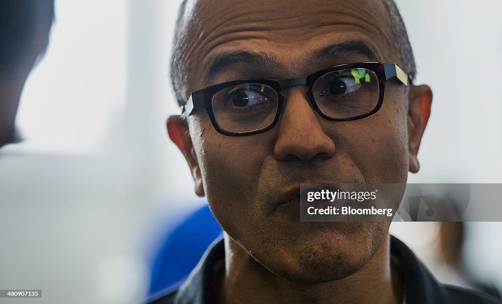 Microsoft CEO Satya Nadella Debuts Office For Apple Inc. iPad