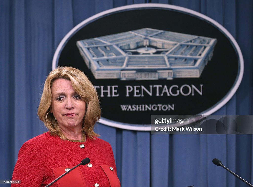 Air Force Secretary Deborah Lee James Briefs The Media On Test Cheating Scandal