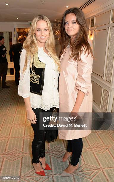 Florence Brudenell-Bruce and Natasha Rufus Isaacs attend the launch of 'Mrs. Alice In Her Palace' hosted by Alice Naylor Leyland at Fortnum & Mason...