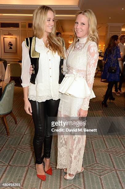 Florence Brudenell-Bruce and Alice Naylor Leyland attend the launch of 'Mrs. Alice In Her Palace' hosted by Alice Naylor Leyland at Fortnum & Mason...