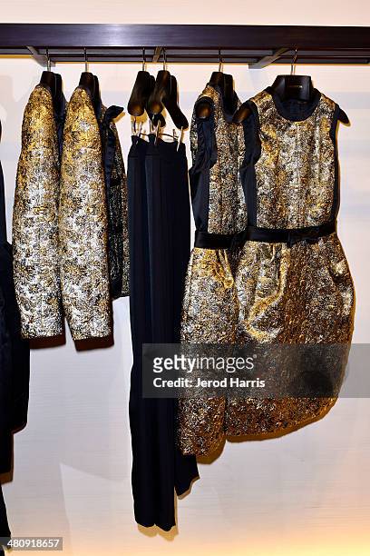 General view of the atmosphere at Louis Vuitton with Vogue and Michelle Janavs discover the Women's Ready-To-Wear Collection on March 27, 2014 in...