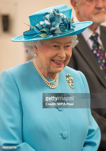 Queen Elizabeth II during a visit to Chadwell Heath Community Centre ...