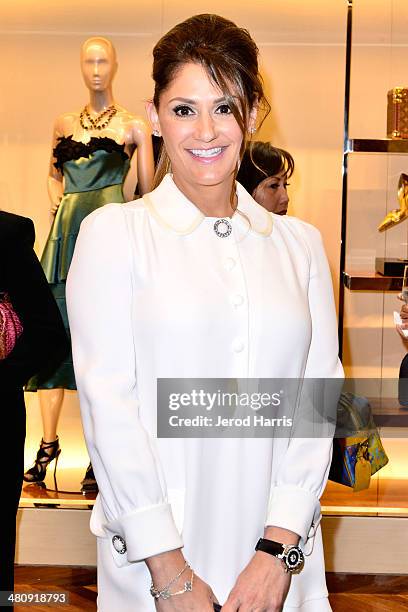 Michelle Janavs attends Louis Vuitton with Vogue and Michelle Janavs discover the Women's Ready-To-Wear Collection on March 27, 2014 in Costa Mesa,...