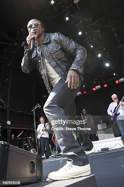 Seal of the Trevor Horn Band performs at the Cornbury Festival at Great Tew Estate on July 12, 2015 in Oxford, United Kingdom.
