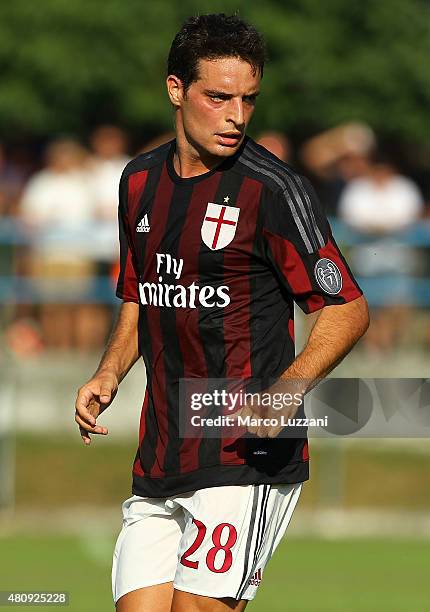 Giacomo Bonaventura of AC Milan looks on during the preseason friendly match between AC Milan and Legnano on July 14, 2015 in Solbiate Arno, Italy.