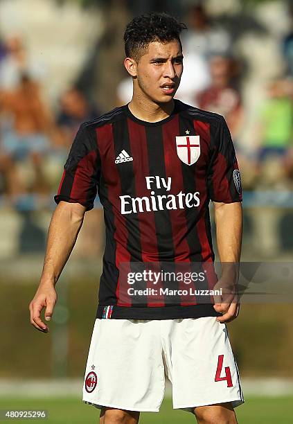 Jose Mauri of AC Milan looks on during the preseason friendly match between AC Milan and Legnano on July 14, 2015 in Solbiate Arno, Italy.