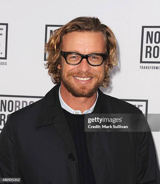 Simon Baker arrives at Art of Music Live at Sydney Opera House on July 16, 2015 in Sydney, Australia.