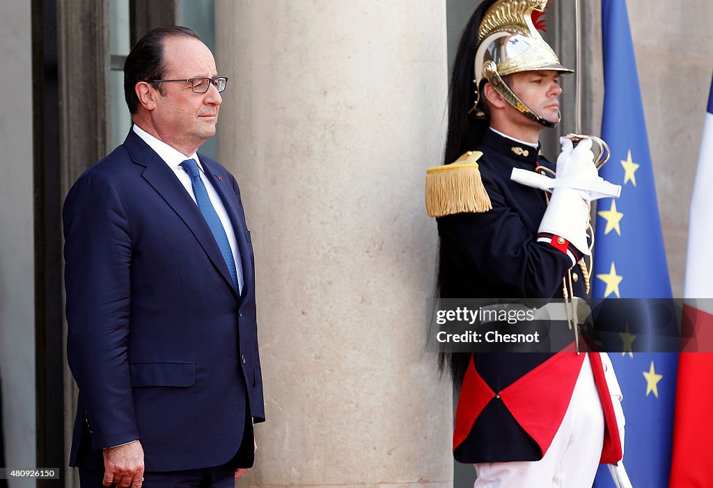 Mexican President Enrique Pena Nieto On Official Visit In France