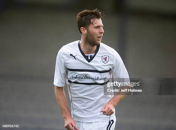 Lewis Toshney for Hearts during the Pre Season Friendly between Raith Rovers and Hearts at Starks Park on July 07, 2015 in Kirkcaldy, Scotland.