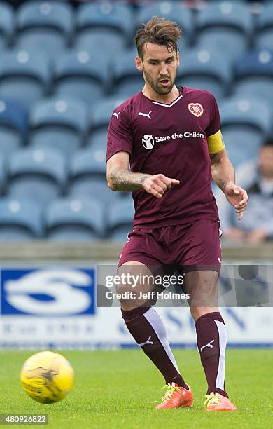 Blazej Augustyn of Hearts during the Pre Season Friendly between Raith Rovers and Hearts at Starks Park on July 07, 2015 in Kirkcaldy, Scotland.