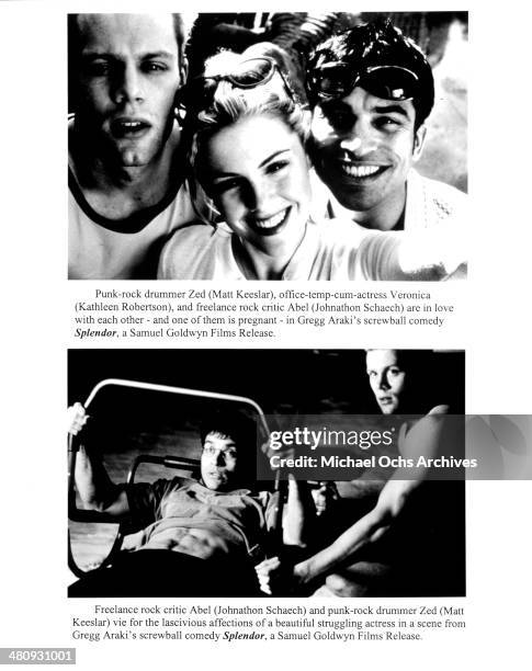 Actor Matt Keeslar, actress Kathleen Robertson and actor Johnathon Schaech pose actor Johnathon Schaech and Matt Keeslar in a scene from the movie...