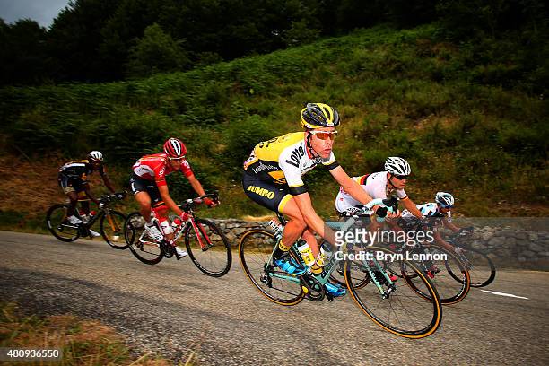 Bram Tankink of the Netherlands and team Lotto NL-Jumbo rides during stage twelve of the 2015 Tour de France, a 195 km stage between Lannemezan and...