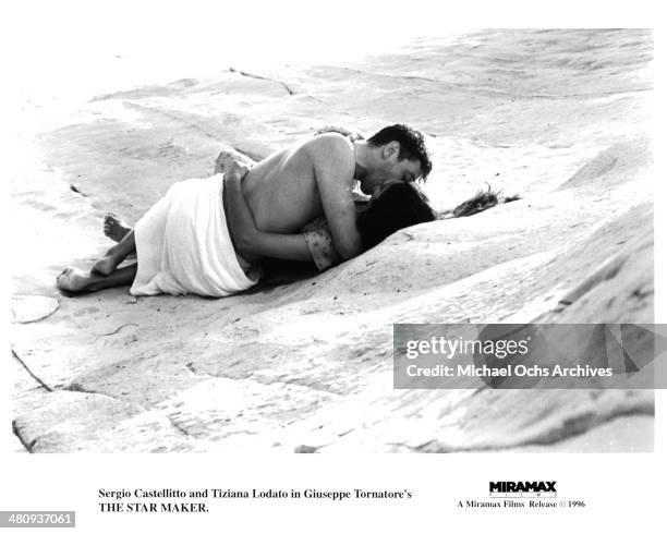 Actor Sergio Castellitto and actress Tiziana Lodato in a scene from the movie "The Star Maker" circa 1995.