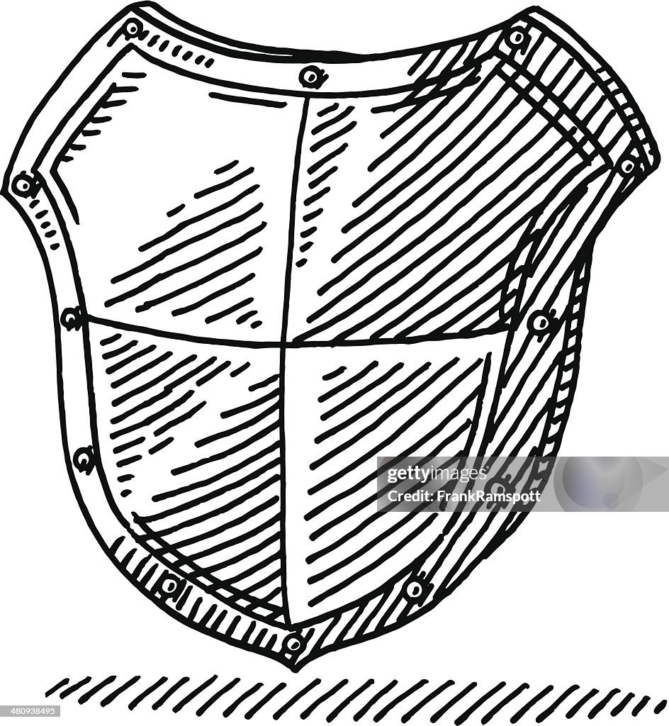 Protection Shield Drawing High-Res Vector Graphic - Getty Images