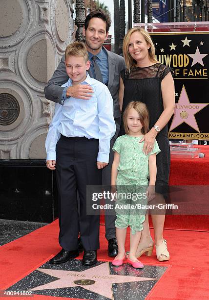 Ajay Rudd Paul Rudd Honored With Star On The Hollywood Walk Of Fame Photos and ...