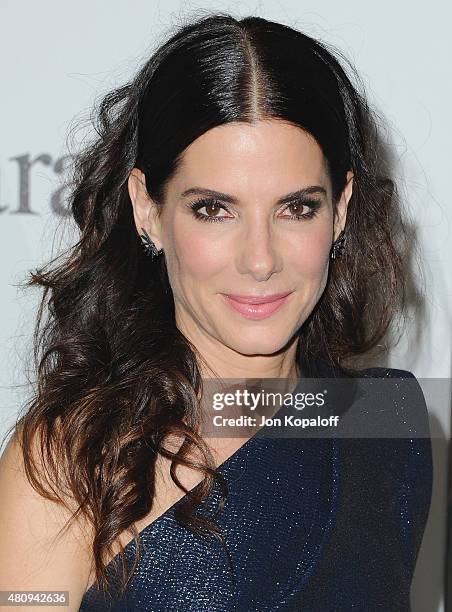 Actress Sandra Bullock arrives at Women In Film 2015 Crystal + Lucy Awards at the Hyatt Regency Century Plaza on June 16, 2015 in Los Angeles,...