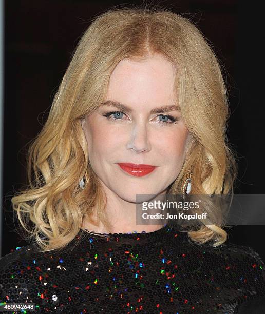 Actress Nicole Kidman arrives at Women In Film 2015 Crystal + Lucy Awards at the Hyatt Regency Century Plaza on June 16, 2015 in Los Angeles,...