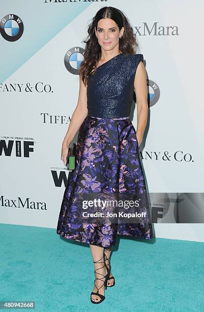 Actress Sandra Bullock arrives at Women In Film 2015 Crystal + Lucy Awards at the Hyatt Regency Century Plaza on June 16, 2015 in Los Angeles,...