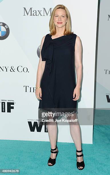 Actress Laura Linney arrives at Women In Film 2015 Crystal + Lucy Awards at the Hyatt Regency Century Plaza on June 16, 2015 in Los Angeles,...