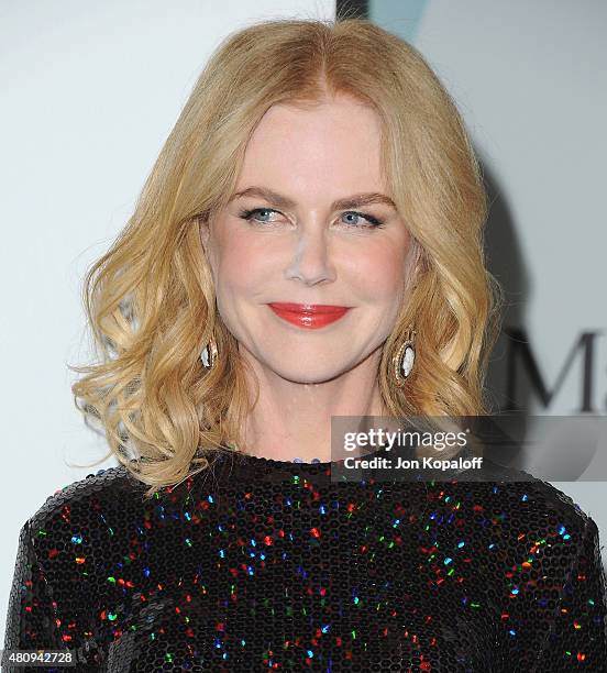 Actress Nicole Kidman arrives at Women In Film 2015 Crystal + Lucy Awards at the Hyatt Regency Century Plaza on June 16, 2015 in Los Angeles,...