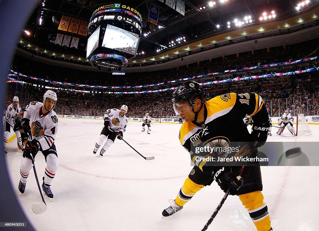 Chicago Blackhawks v Boston Bruins