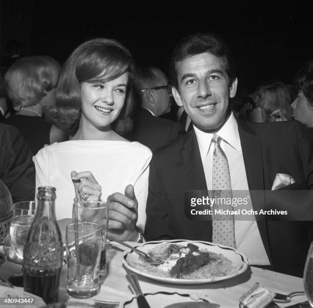 Entertainer Shelley Fabares poses for a portrait with her husband Lou Adler at an event in circa 1964 in Los Angeles, California