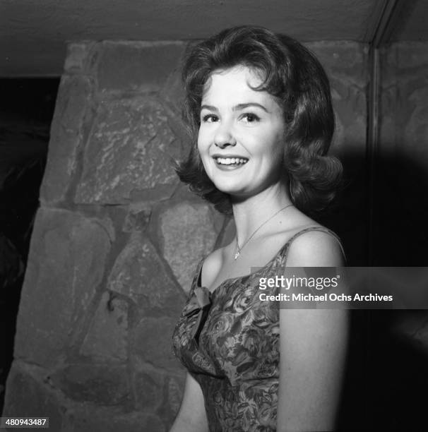 Entertainer Shelley Fabares poses for a portrait at an event in circa 1961.