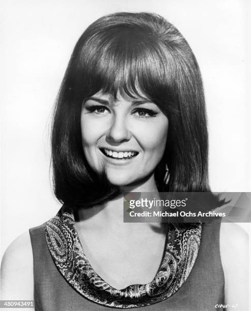 Entertainer Shelley Fabares poses for a portrait to promote the release of the movie "Spinout" in which she disrupts Elvis's life in 1966..