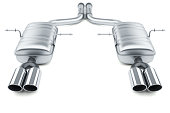 Exhaust pipes system