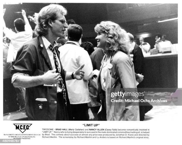 Actor Brad Hall and actress Nancy Allen in a scene from the movie "Limit Up" circa 1996.