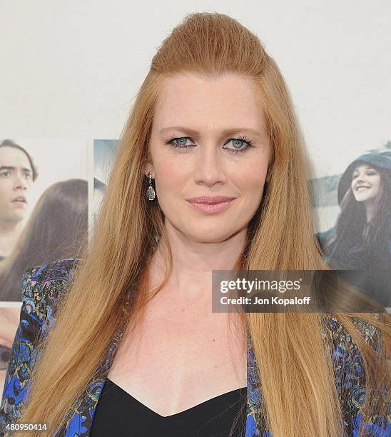 Actress Mireille Enos arrives at the Los Angeles Premiere "If I Stay" at TCL Chinese Theatre on August 20, 2014 in Hollywood, California.