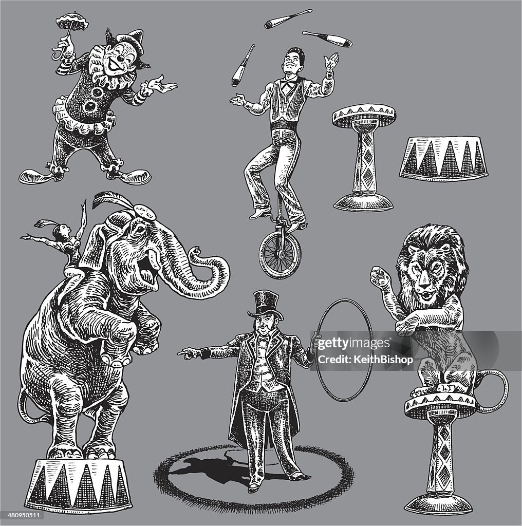 Cirque interprètes Acrobat,, jongleuse et Clown, Nouveautés sonneries