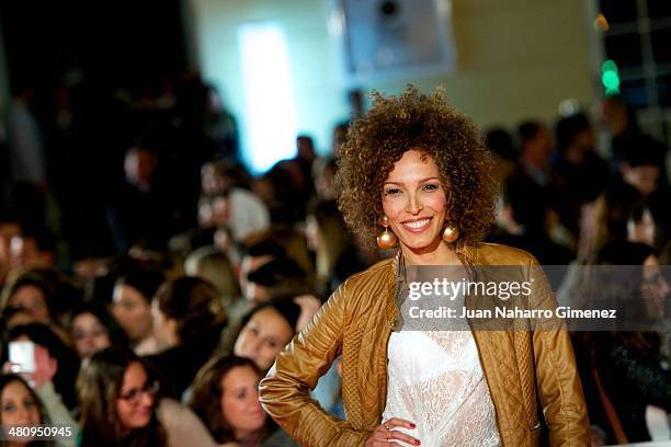 Arlette Torres attends 'Todos Estan Muertos' premiere during the 17th Malaga Film Festival 2014 at Teatro Cervantes on March 27, 2014 in Malaga,...