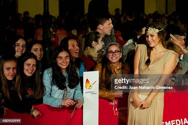 Ruth Armas attends 'Todos Estan Muertos' premiere during the 17th Malaga Film Festival 2014 at Teatro Cervantes on March 27, 2014 in Malaga, Spain.
