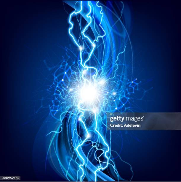 conceptual lightning background - hockey background stock illustrations