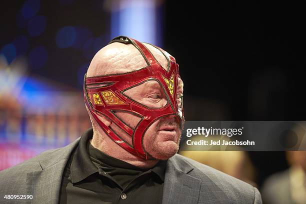 Professional Wrestling: WWE Hall of Fame Induction: Closeup of Big Van Vader during ceremony at SAP Center. San Jose, CA 3/28/2015 CREDIT: Jed...