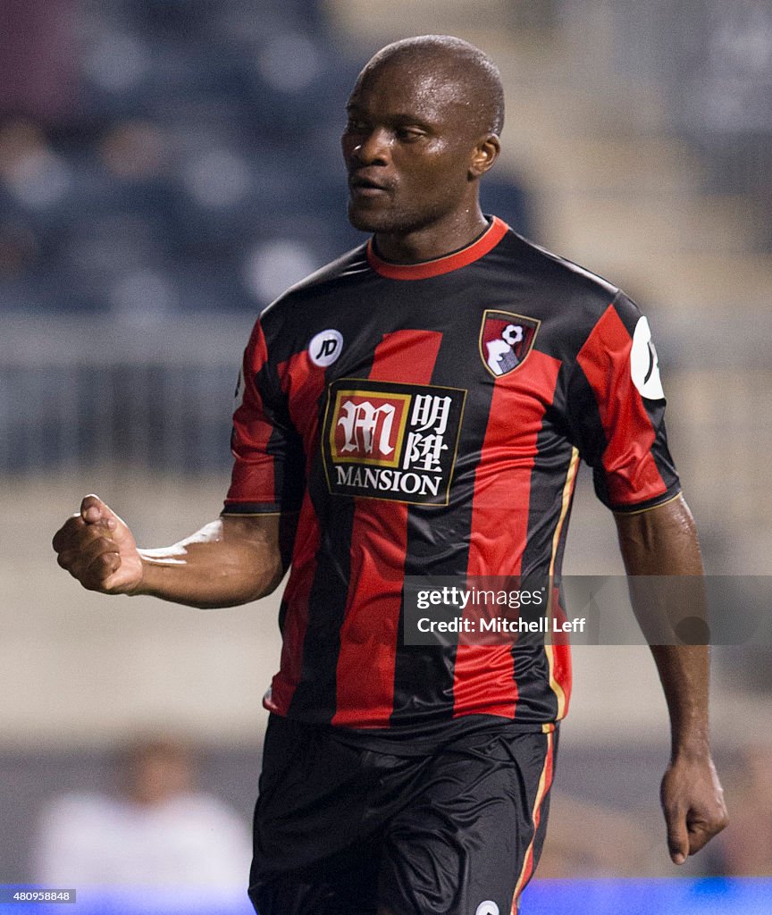 Tukelo Ranti Tokelo Rantie of AFC Bournemouth plays in the friendly match against ...