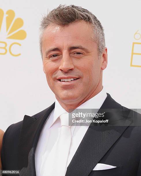 Actor Matt LeBlanc arrives at the 66th Annual Primetime Emmy Awards at Nokia Theatre L.A. Live on August 25, 2014 in Los Angeles, California.