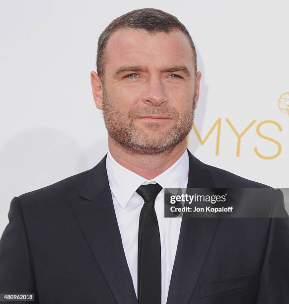 Actor Liev Schreiber arrives at the 66th Annual Primetime Emmy Awards at Nokia Theatre L.A. Live on August 25, 2014 in Los Angeles, California.