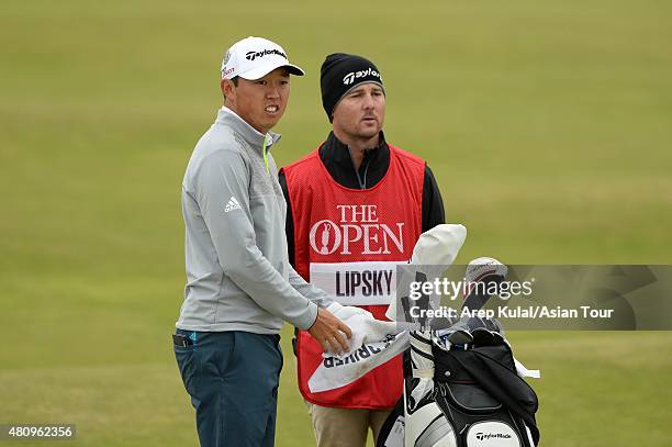 David Lipsky of USA pictured during the round one of The 144th Open Championship at The Old Course on July 16, 2015 in St Andrews, Scotland.