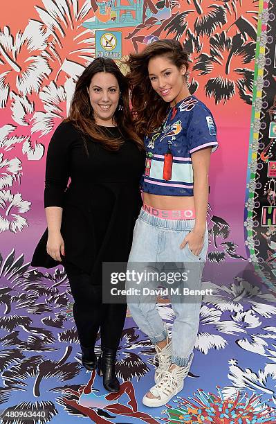 Mary Katrantzou and Erin Gleave attend a rooftop party in Shoreditch, London, to celebrate the launch of Mary Katrantzou for adidas Originals Season...