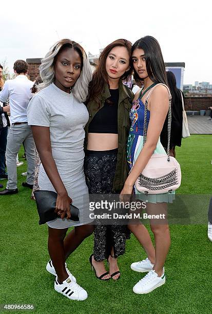 Breeny Lee, Betty Bachz and Neelam Gill attend a rooftop party in... News  Photo - Getty Images