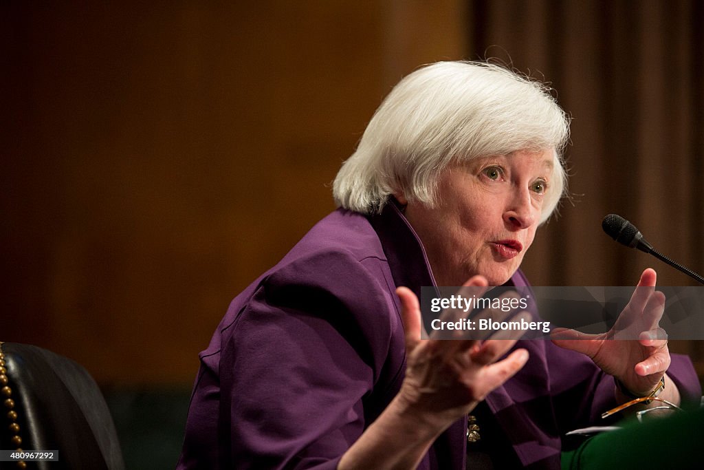 Federal Reserve Chair Janet Yellen Delivers Semiannual Report On The Economy To The Senate Banking Committee