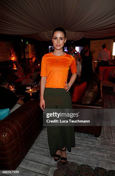 Lena Meyer-Landruth attends the New Faces Award Fashion 2015 on July 16, 2015 in Munich, Germany.