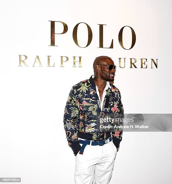 Model Tyson Beckford attends the Polo Ralph Lauren presentation during New York Fashion Week: Men's S/S 2016 on on July 16, 2015 in New York City.