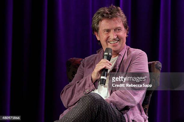 Guitarist Andy Summers speaks onstage at Reel to Reel: Can't Stand Losing You: Surviving The Police at The GRAMMY Museum on July 15, 2015 in Los...