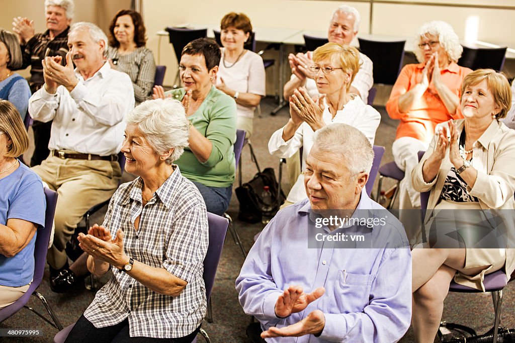 Seniors Give Applause After Great Show