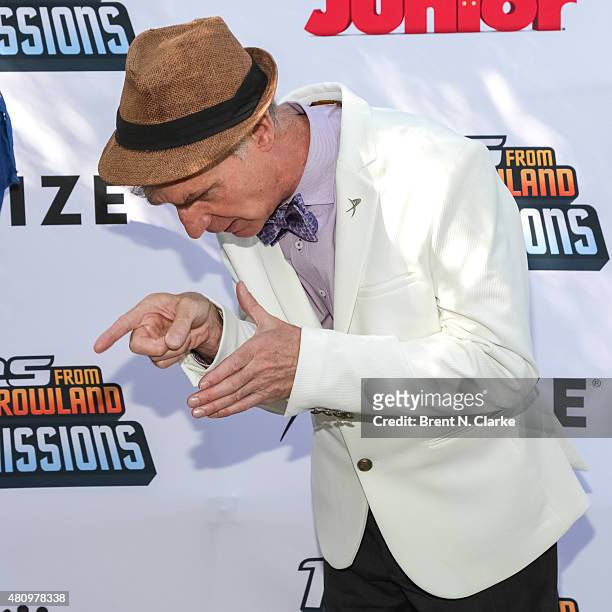 Scientist/educator Bill Nye attends the "Miles from Tomorrowland: Space Missions" kick off event held at New York Hall Of Science on July 16, 2015 in...